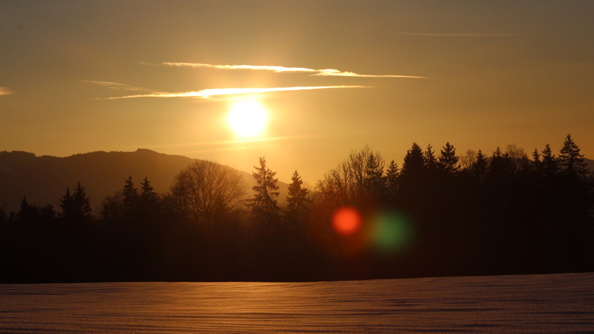 Sonnenuntergang im Winter, © Katharina Frech Sonnenuntergang im Winter, © Katharina Frech