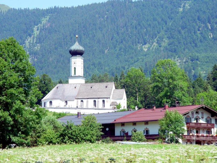Blick Kirche, &copy; Gemeinde Jachenau