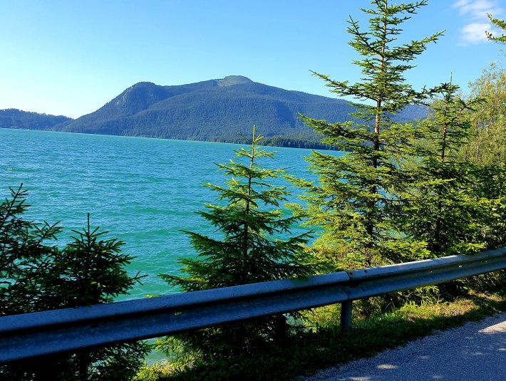 Mautstra&szlig;e Walchensee S&uuml;dufer, &copy; Sonja Eichbichler