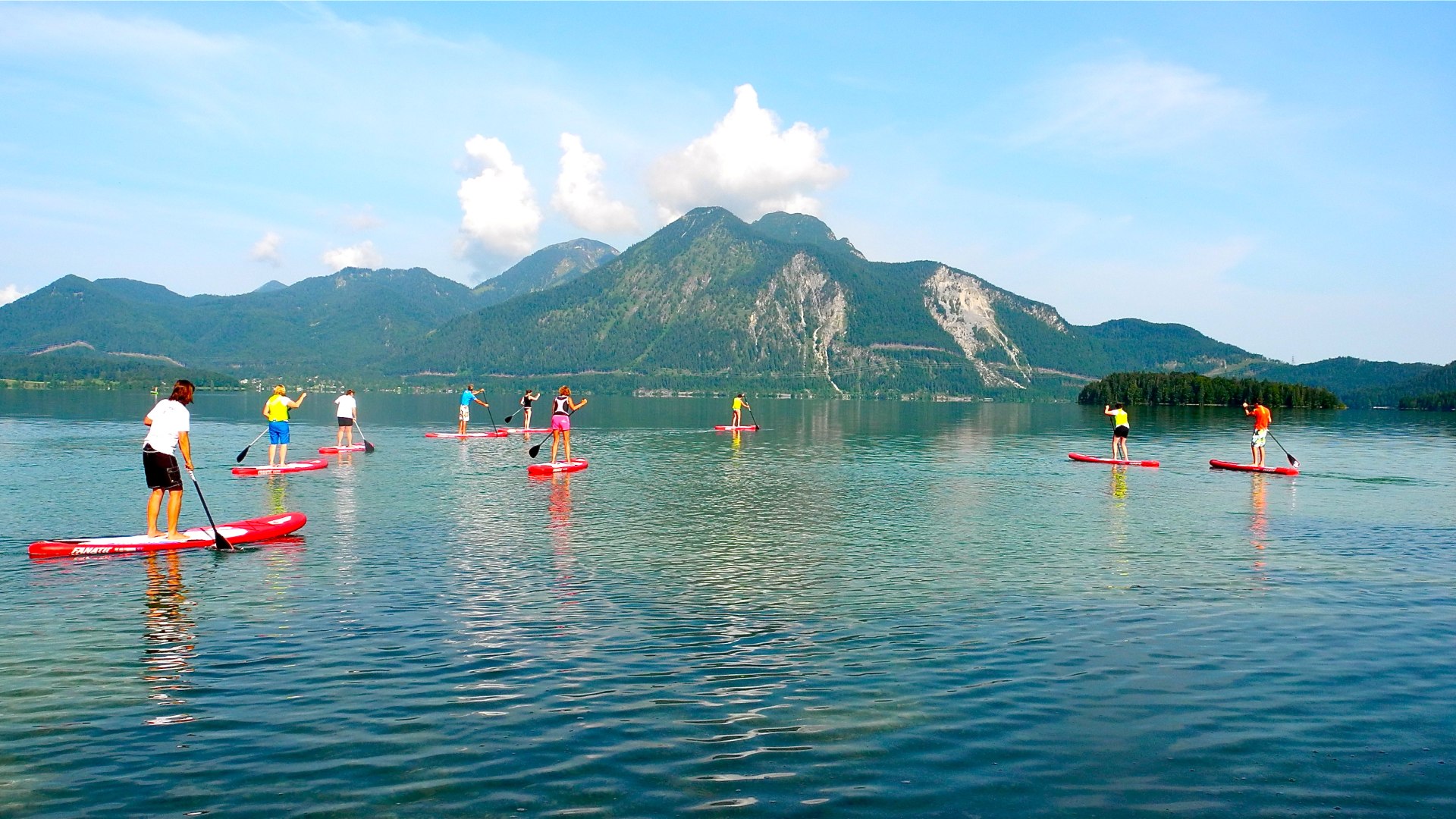 SUP auf Walchensee, © Gemeinde Jachenau