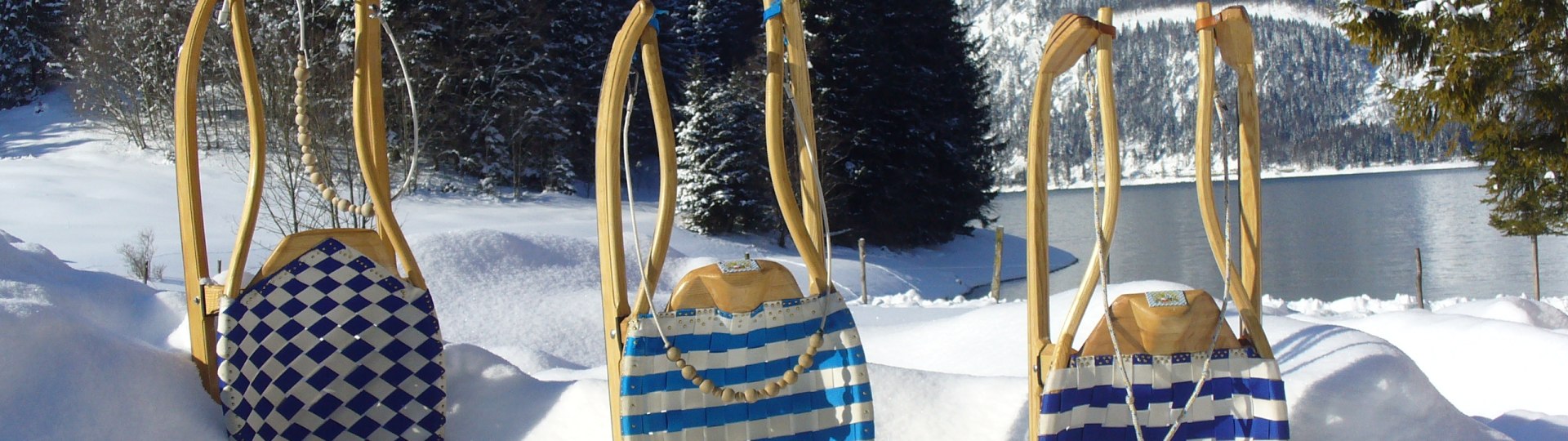 Schlitten im Schnee, © Gemeinde Jachenau