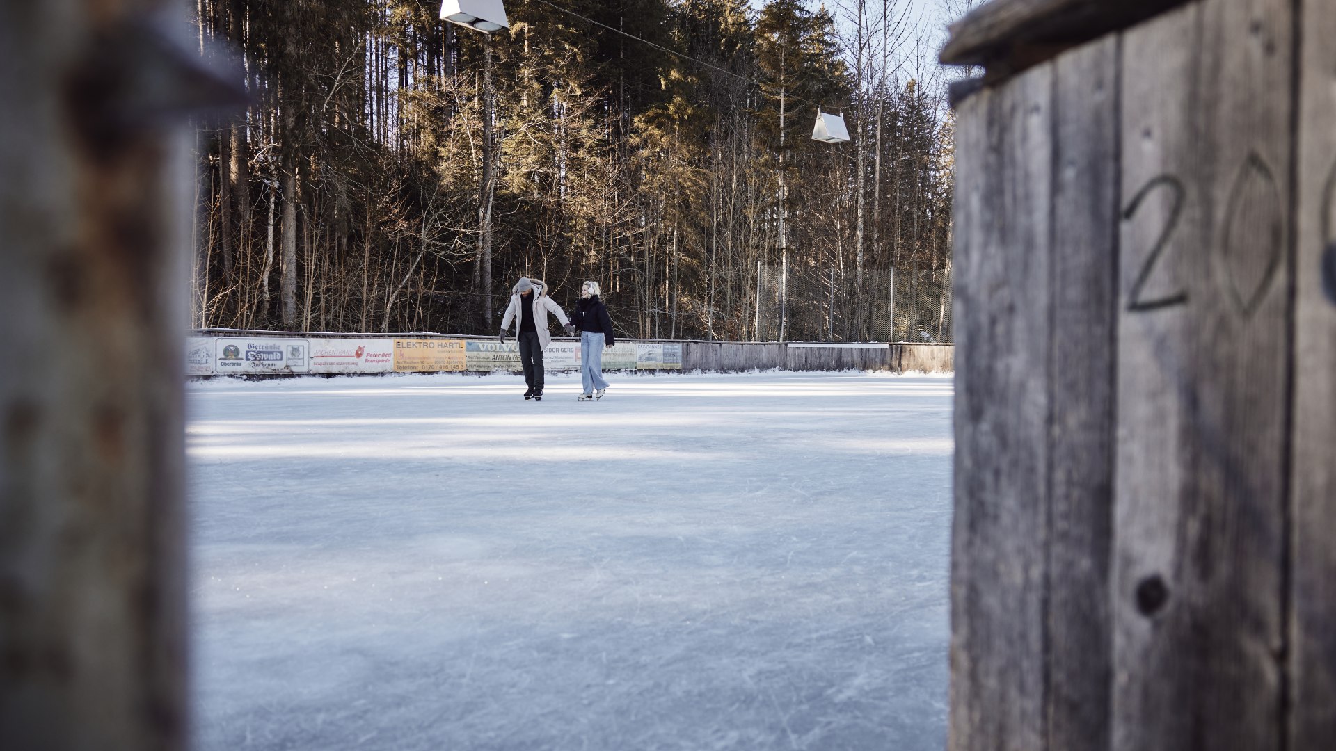 Eisplatz im Winter, © Gemeinde Jachenau